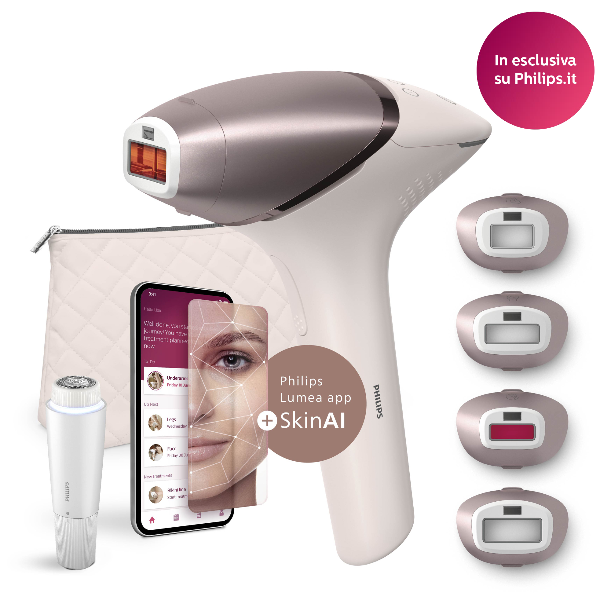 Alimentatore Philips Lumea Essential CP9889/00 - 24V - Caricatore Bianco Nuovo